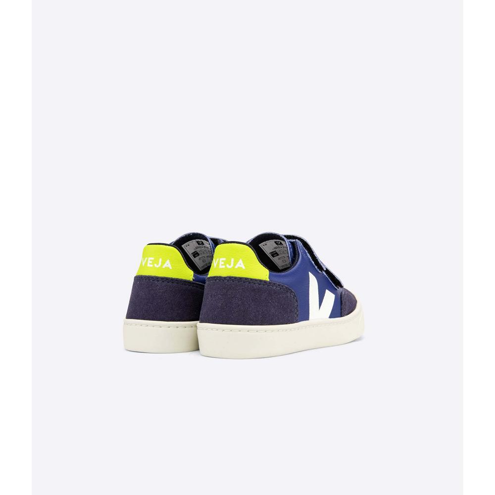 Blue Kids' Veja V-12 CHROMEFREE Shoes | AU 746XYU